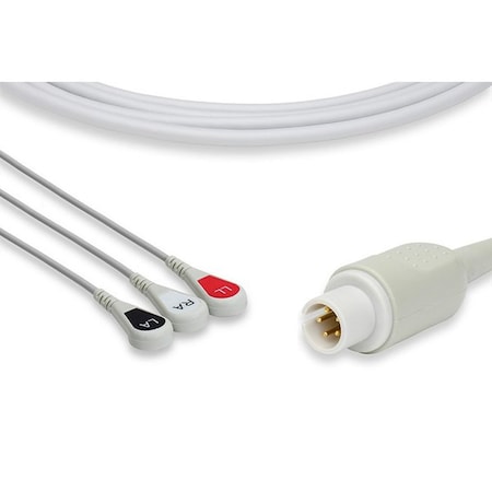 Replacement For Burdick, Medic 1 Direct-Connect Ecg Cables